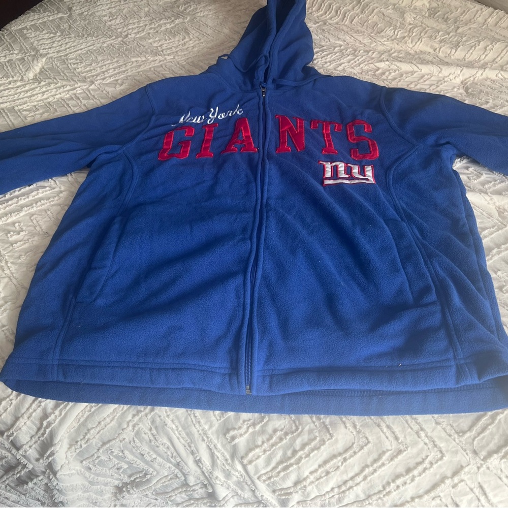 NFL Blue and Red Lightweight Giants Jacket